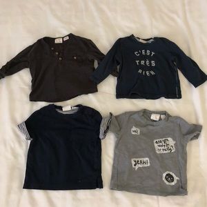 Zara Baby Boy -3/6 mos shirts